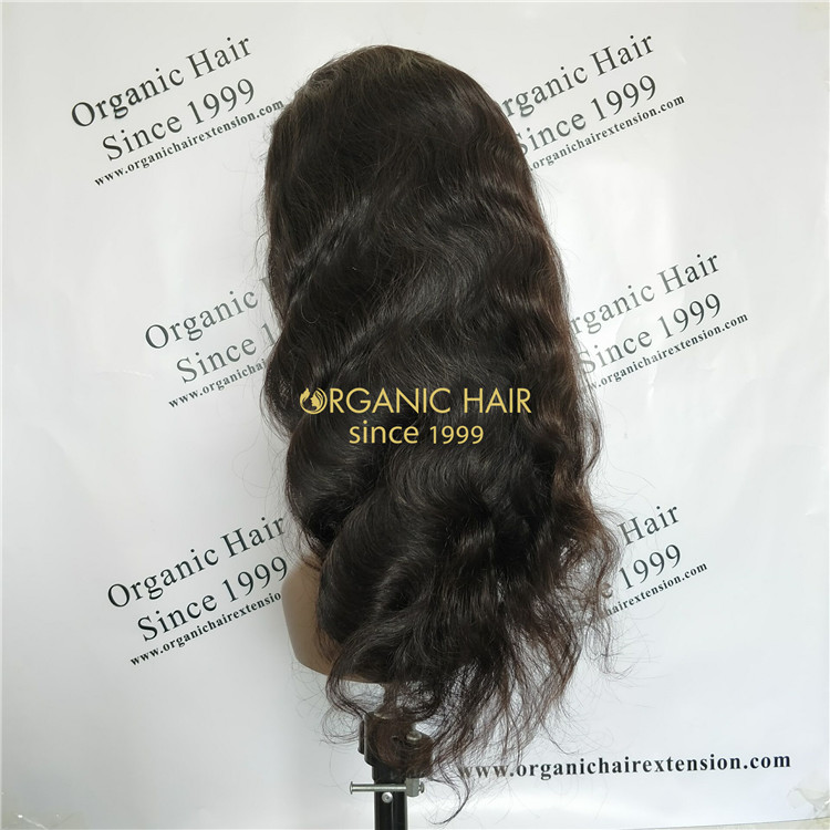 Lace front wigs body wig natural color 180 density GT49